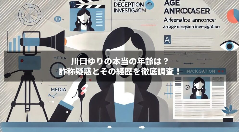 川口ゆりの本当の年齢は？ 詐称疑惑とその経歴を徹底調査！