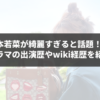 松本若菜が綺麗すぎると話題！ドラマの出演歴やwiki経歴を紹介